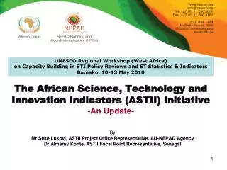 The African Science, Technology and Innovation Indicators (ASTII) Initiative -An Update-