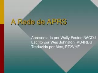 a rede de aprs