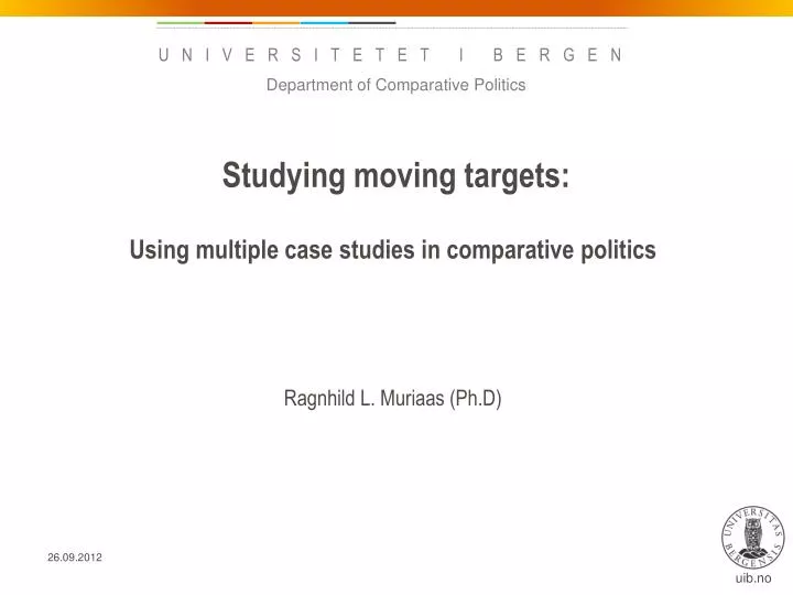 studying moving targets