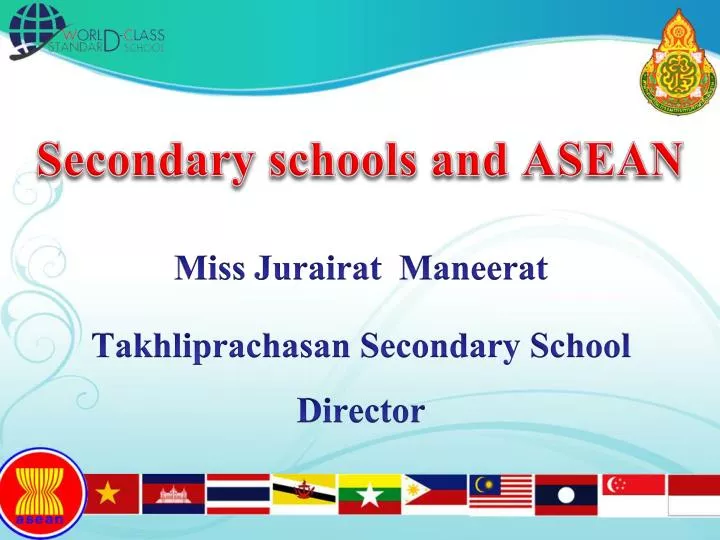 secondary schools and asean