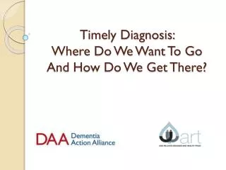 Timely Diagnosis: Where Do We Want To Go And How Do We Get There?