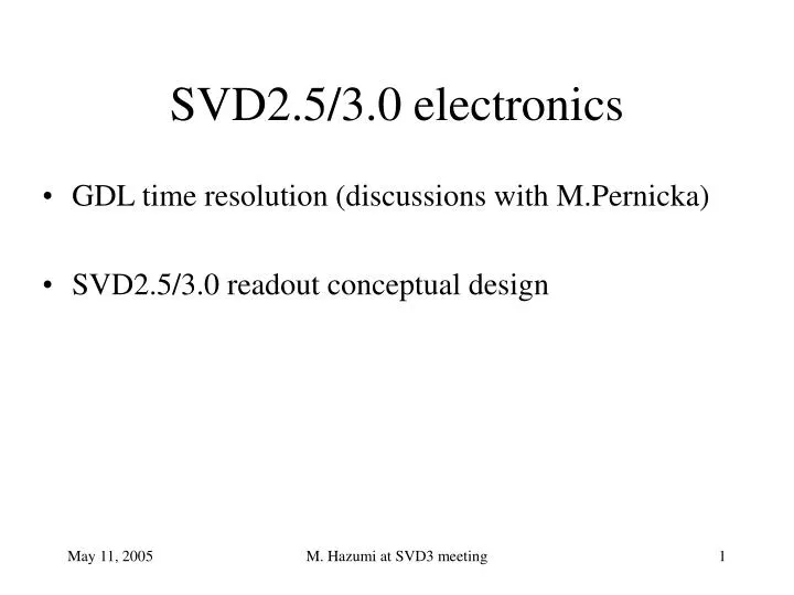 svd2 5 3 0 electronics