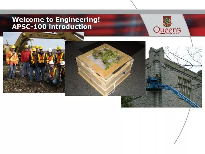 welcome to engineering apsc 100 introduction