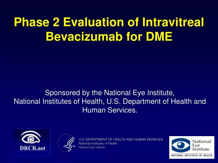 phase 2 evaluation of intravitreal bevacizumab for dme
