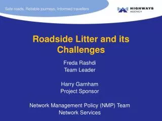 Roadside Litter and its Challenges
