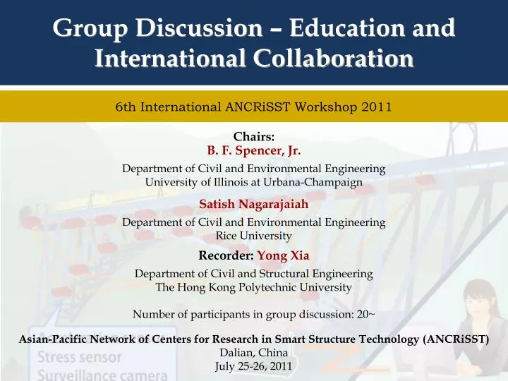 group discussion education and international collaboration