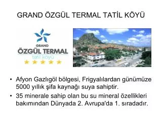 grand zg l termal tat l k y