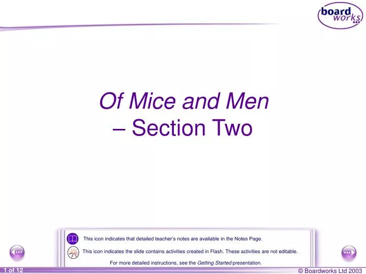 of mice and men section two