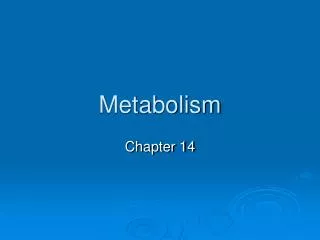 Metabolism