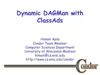 Dynamic DAGMan with ClassAds