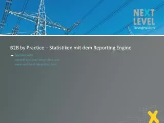 b2b by practice statistiken mit dem reporting engine