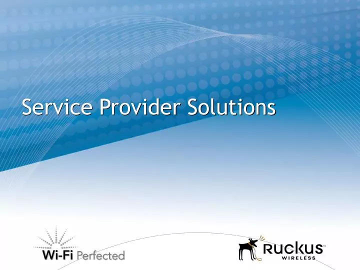 service provider solutions