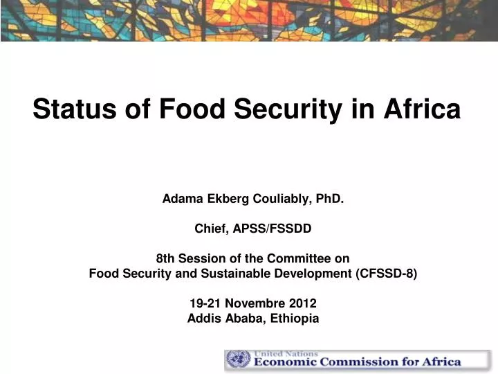 status of food security in africa