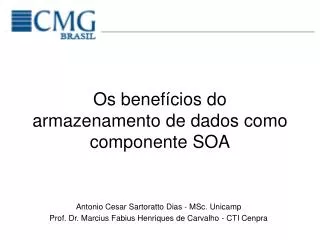 os benef cios do armazenamento de dados como componente soa