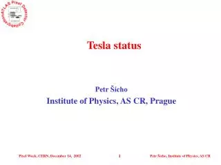 Tesla status