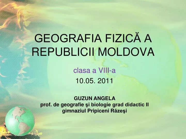 geografia fizic a republicii moldova