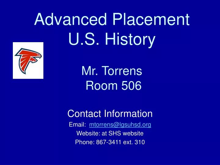 advanced placement u s history mr torrens room 506