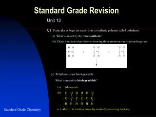 Standard Grade Revision