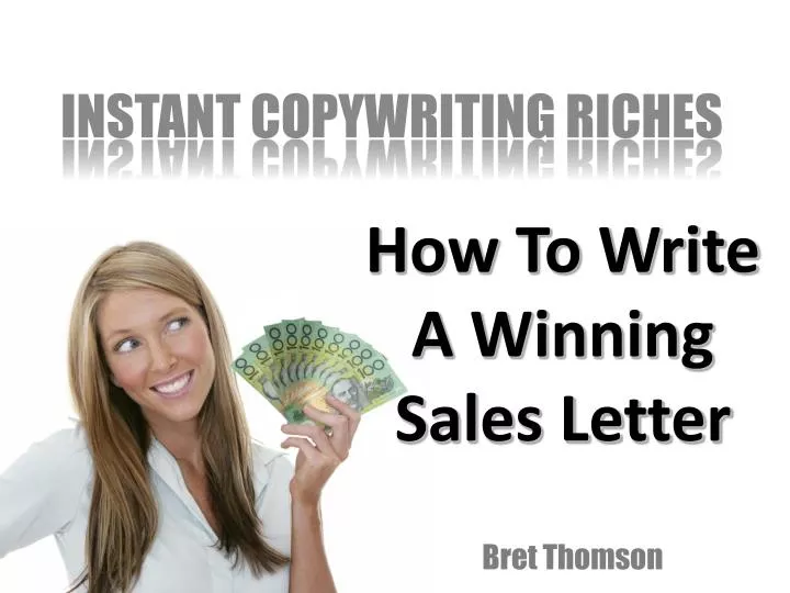 how to write a winning sales letter