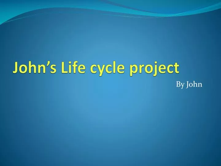 john s life cycle project