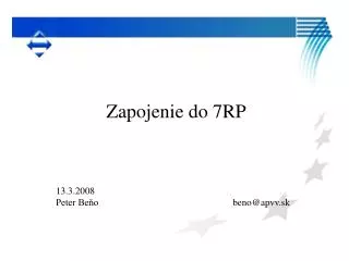 zapojenie do 7rp