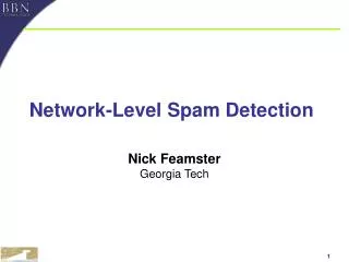 Network-Level Spam Detection