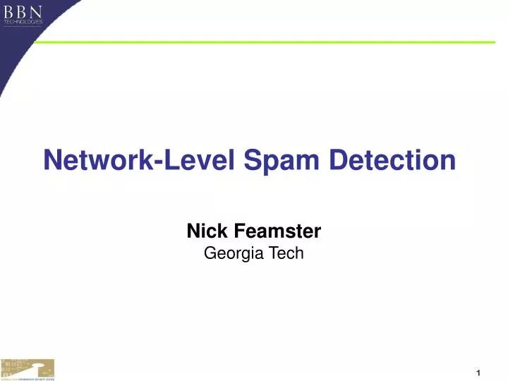 network level spam detection