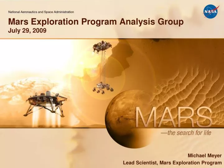 michael meyer lead scientist mars exploration program
