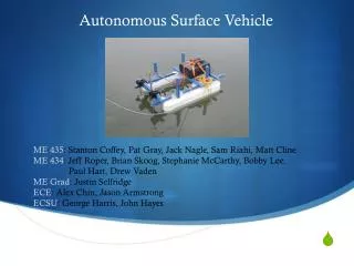 Autonomous Surface Vehicle