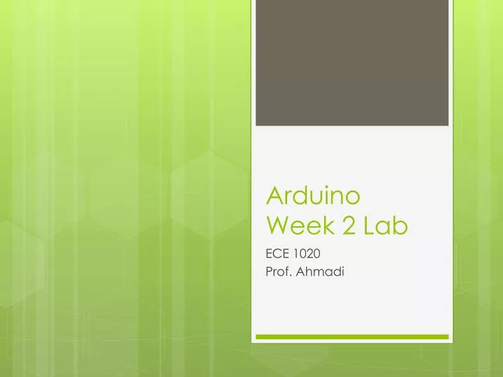 arduino week 2 lab