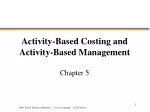 Activity-Based Costing and Activity-Based Management - slide 1