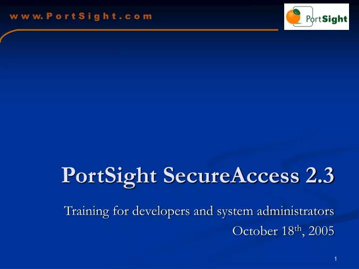 portsight secureaccess 2 3