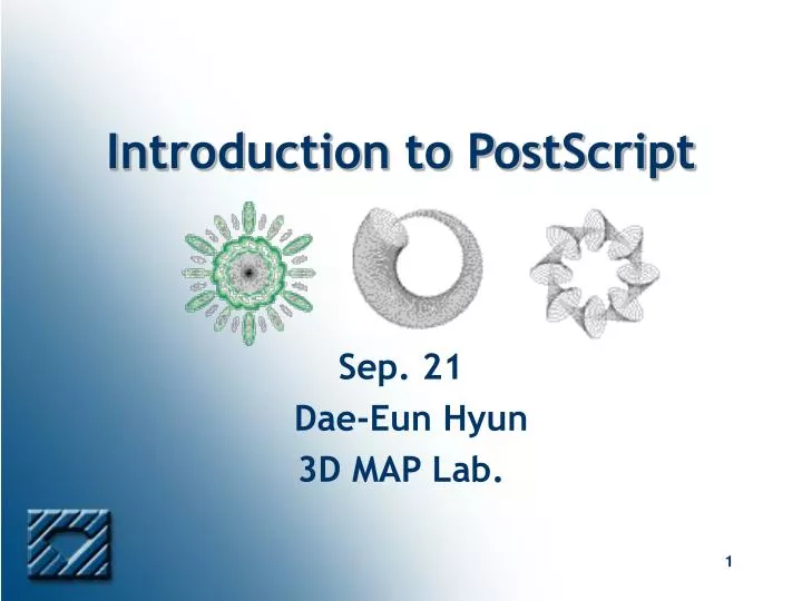 introduction to postscript