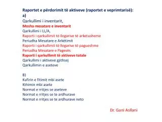 dr gani asllani