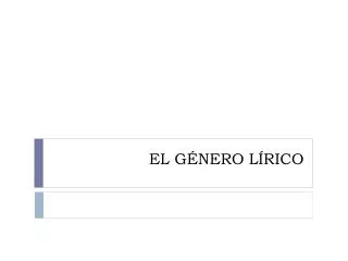 el g nero l rico