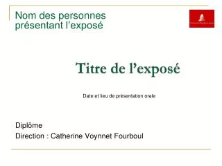 titre de l expos
