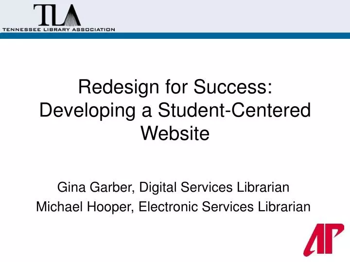 redesign for success developing a student centered website