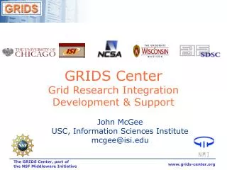 GRIDS Center Grid Research Integration Development &amp; Support