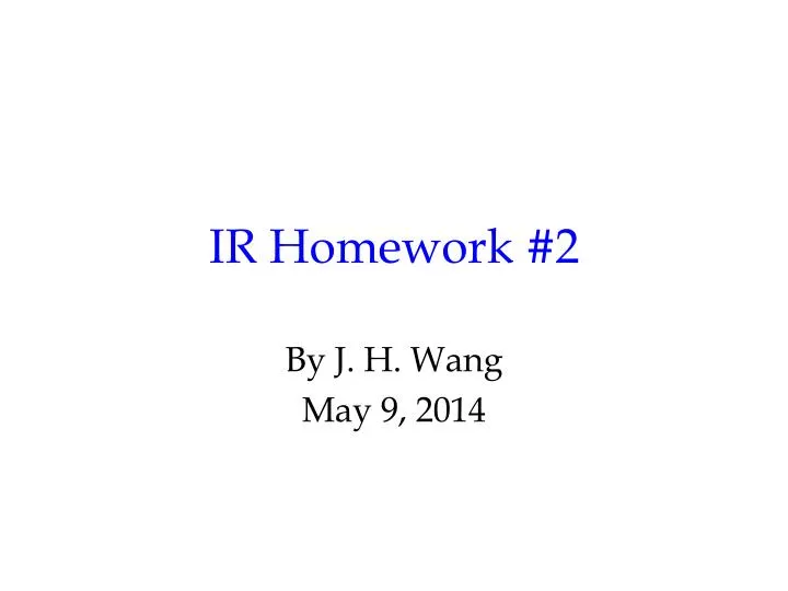 ir homework 2