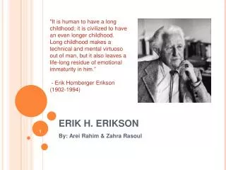 ERIK H. ERIKSON