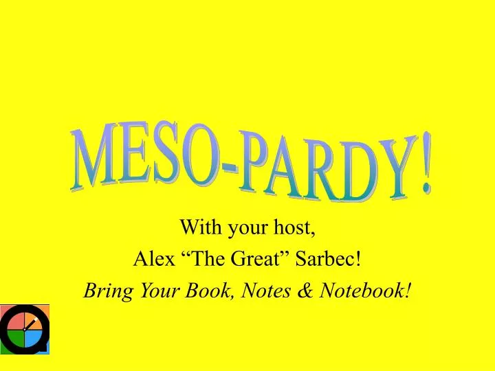 with your host alex the great sarbec bring your book notes notebook