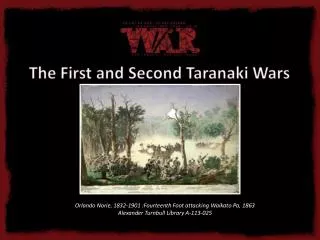 Orlando Norie, 1832-1901 :Fourteenth Foot attacking Waikato Pa, 1863
