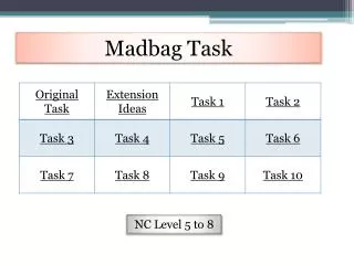 Madbag Task