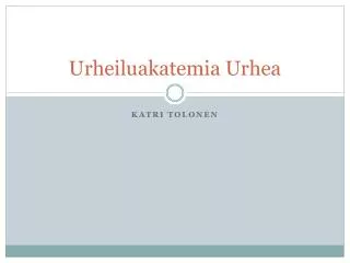 urheiluakatemia urhea
