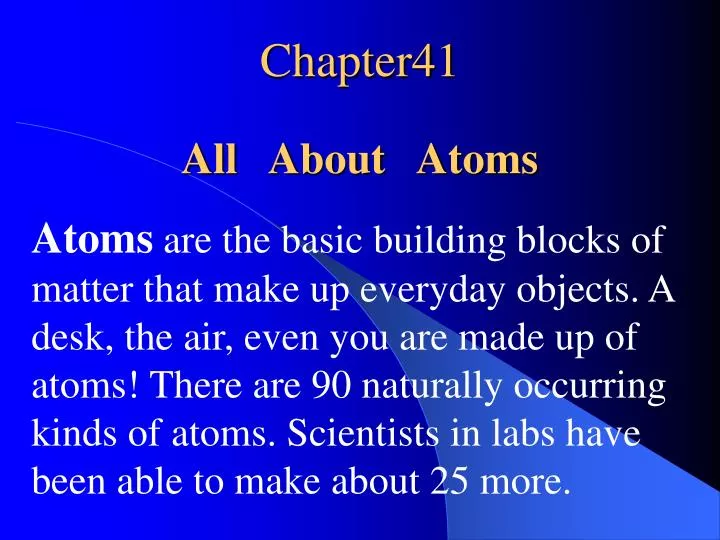 chapter41 all about atoms