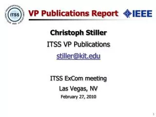 VP Publications Report