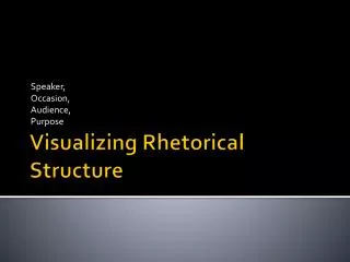 Visualizing Rhetorical Structure