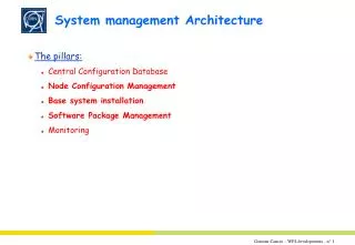 System management Architecture