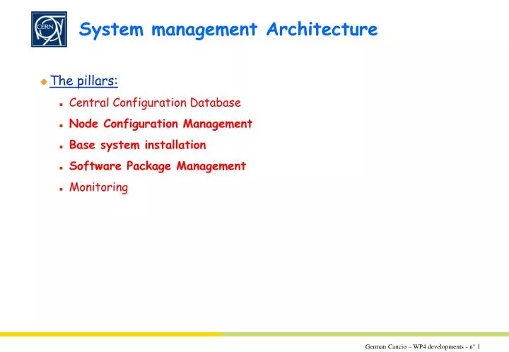system management architecture
