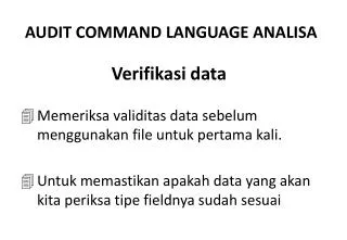 verifikasi data